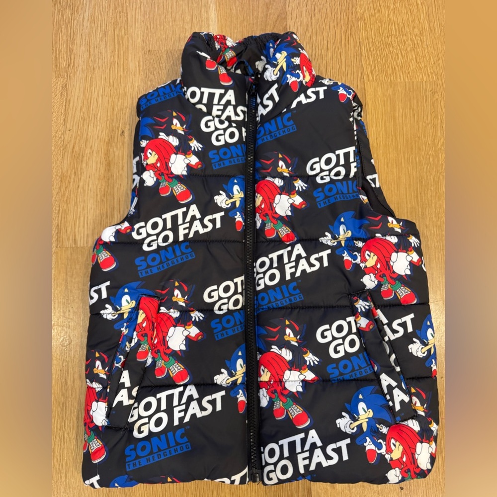 Kids sonic vest perfect condition worn a few times